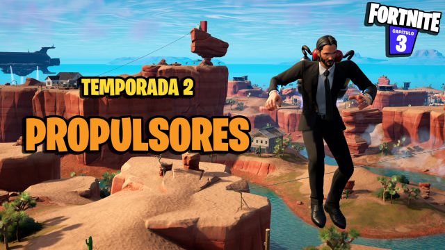 fortnite capitulo 3 temporada 2 propulsores jetpacks donde estan como se usan