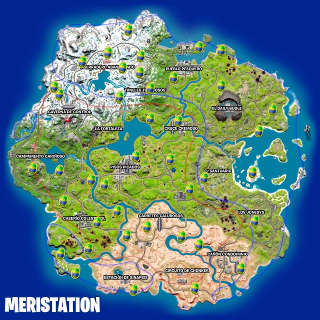 fortnite capitulo 3 temporada 2 pascua 2022 huevos saltarines