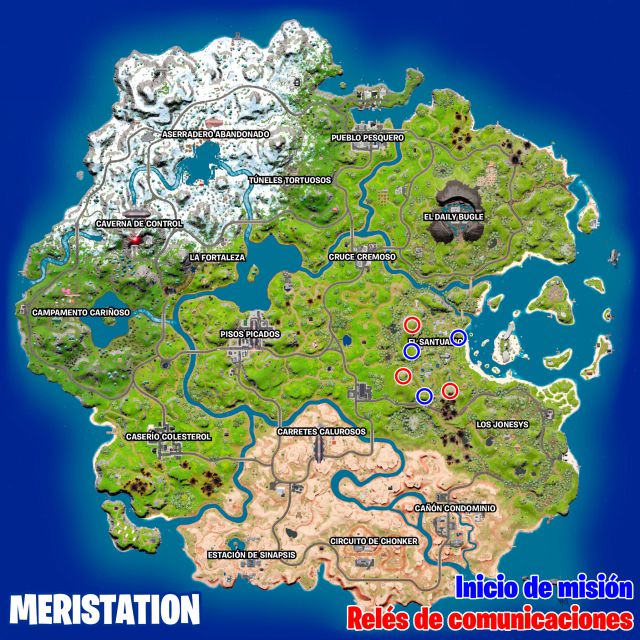 fortnite capitulo 3 temporada 2 desafios misiones resistencia semana 5 desafio mision establece conexion con el dispositivo cerca de el santuario
