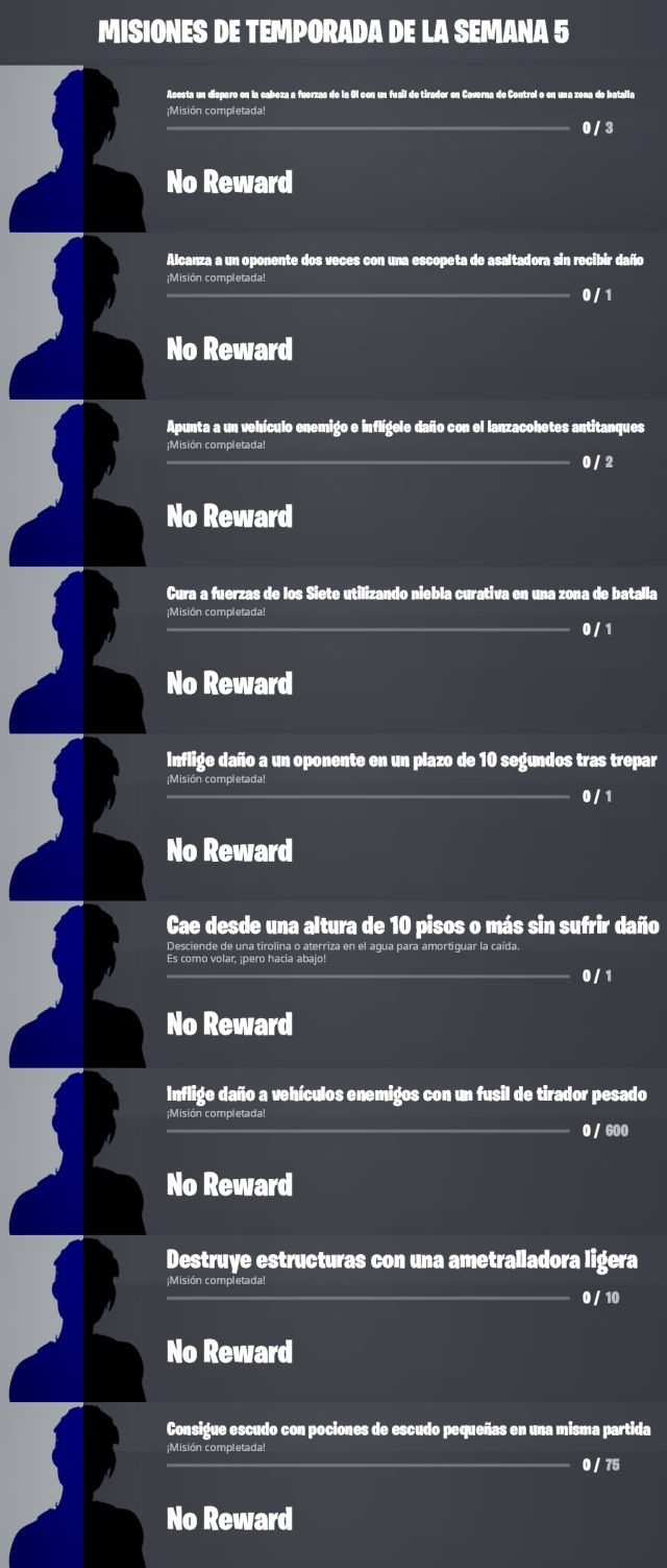 fortnite capitulo 3 temporada 2 desafios misiones semana 5