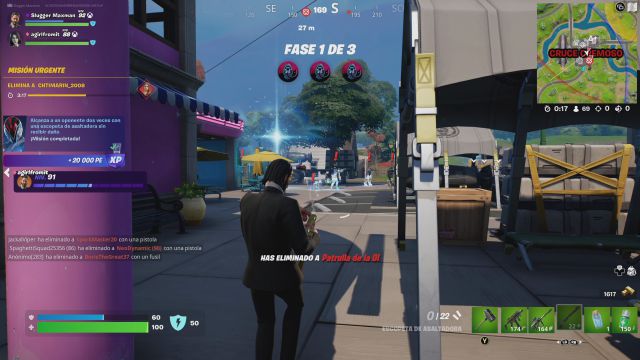fortnite capitulo 3 temporada 2 desafios misiones semana 5 desafio mision alcanza a un oponente dos veces con una escopeta de asaltadora sin recibir daño