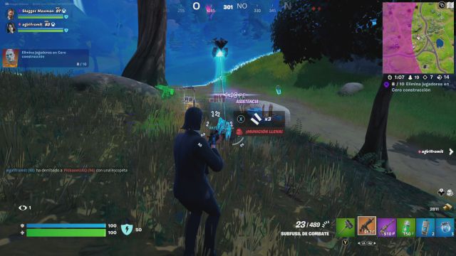 ortnite capitulo 3 temporada 2 desafios misiones operaciones encubiertas desafio mision elimina jugadores en cero construccion