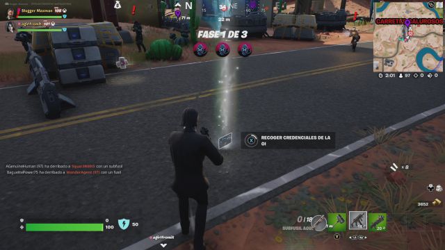 fortnite capitulo 3 temporada 2 desafios misiones resistencia semana 6 desafio mision elimina fuerzas de la oi y roba sus credenciales