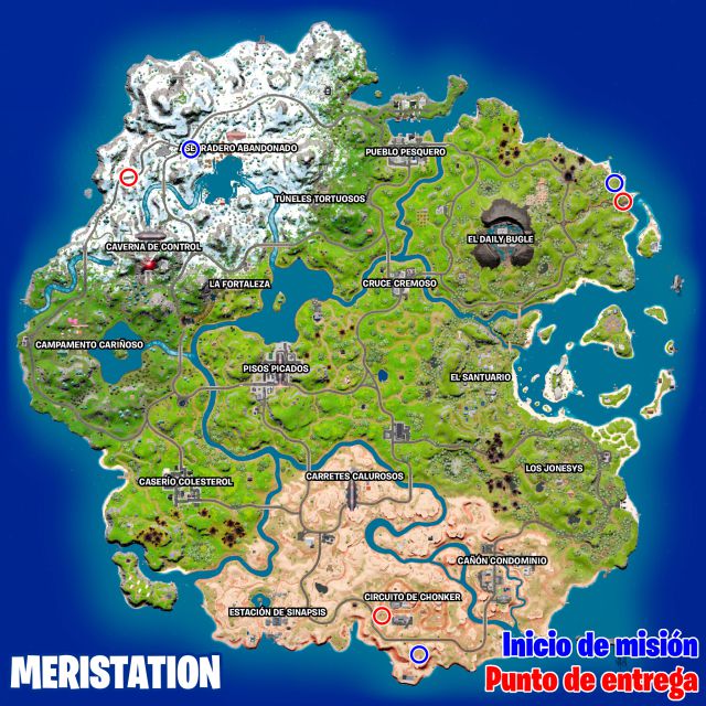 fortnite capitulo 3 temporada 2 desafios misiones resistencia semana 6 desafio mision establece conexion con el dispositivo cerca de circuito de chonker aserradero abandonado o puesto de avanzada iii de los siete