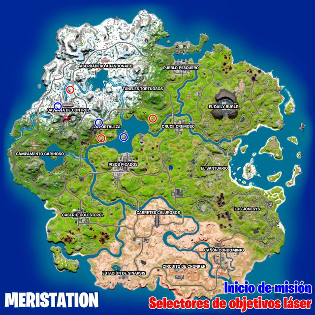 fortnite capitulo 3 temporada 2 desafios misiones resistencia semana 6 desafio mision establece conexion con el dispositivo cerca de caverna de control la fortaleza o balsa botin