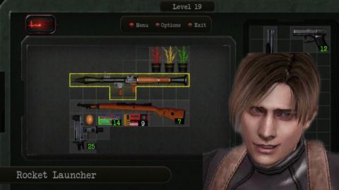 Tetris + el inventario Resident Evil 4 + 1 euro = el juego perfecto