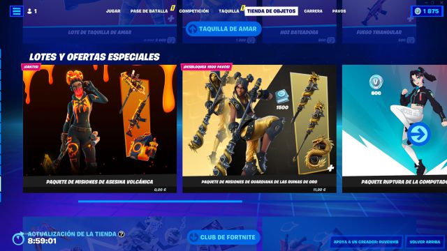 fortnite free skin kompleja tectonica pack challenges missions volcanic assassin pc epic games store