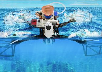 Así es el dron anfibio capaz de engancharse a cualquier superficie