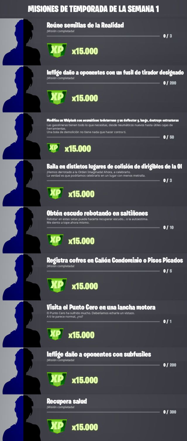 fortnite temporada 3 guia desafios misiones semana 1