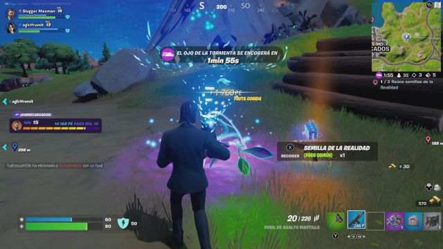fortnite temporada 3 guia desafios misiones semana 1 desafio mision reune semillas de la realidad