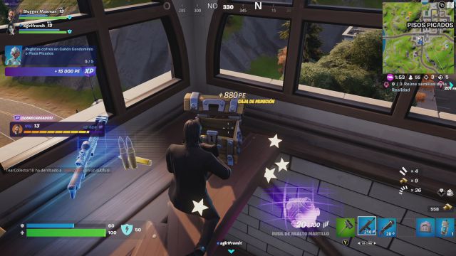 fortnite temporada 3 guia desafios misiones semana 1 desafio mision registra cofres en cañon condominio o pisos picados
