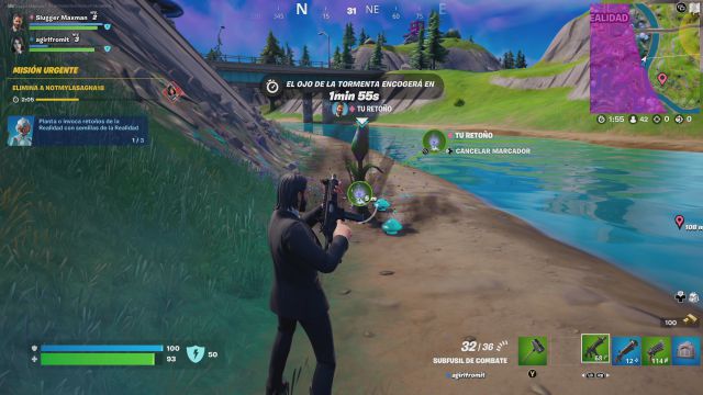 fortnite temporada 3 desafios misiones semana 2 desafio mision arranca las malas hierbas de los retoños de la realidad
