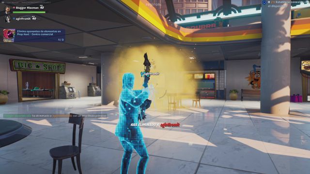 fortnite temporada 3 evento creativo asaltaislas desafios misiones recompensas desafio mision elimina oponentes de elementos en prop hunt centro comercial