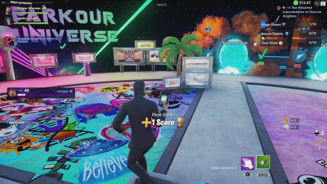 fortnite temporada 3 evento creativo asaltaislas desafios misiones recompensas desafio mision desbloquea logros en universo parkour