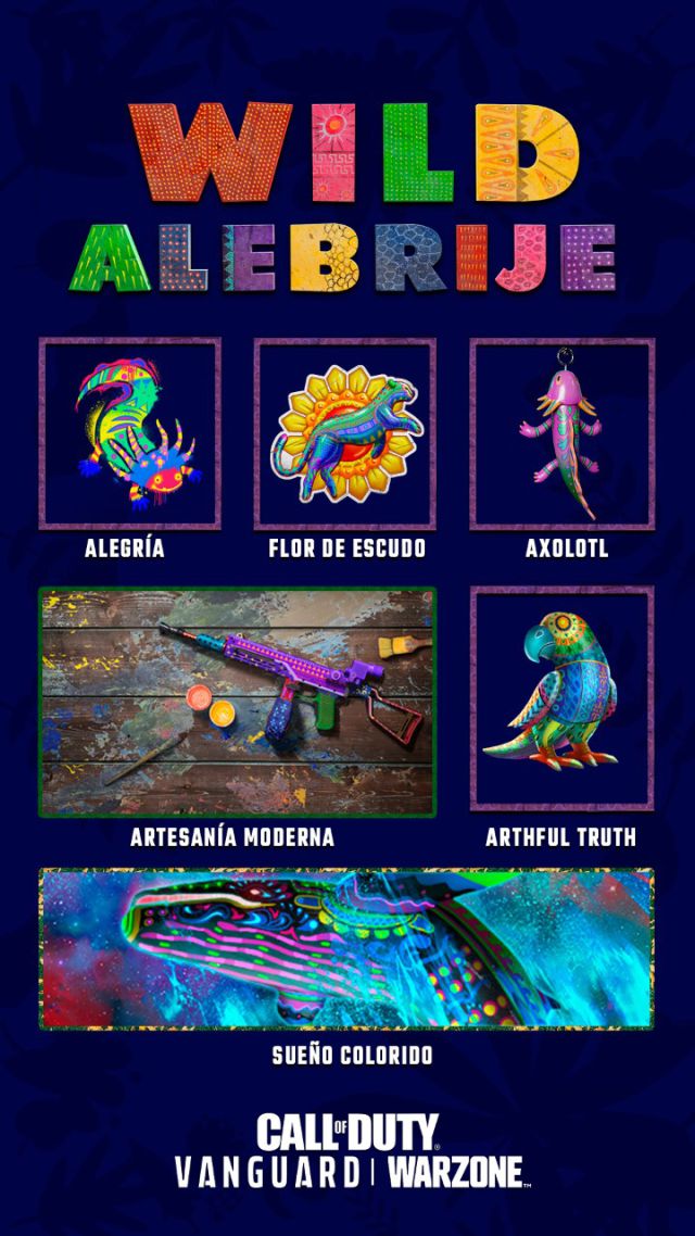Call of Duty: Warzone wprowadza na rynek bardzo inspirowany Meksykiem pakiet alebrijes
