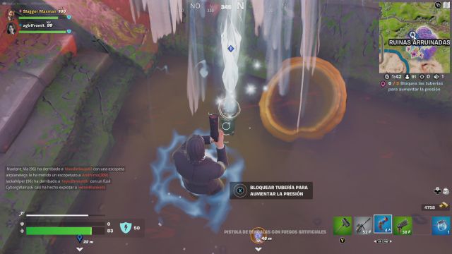 fortnite temporada 3 desafios misiones buena onda parte 5 desafio mision bloquea las tuberias para aumentar la presion