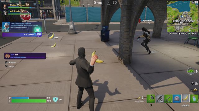 fortnite temporada 3 desafios misiones semana 7 desafio mision lanza diferentes tipos de consumibles en una misma partida