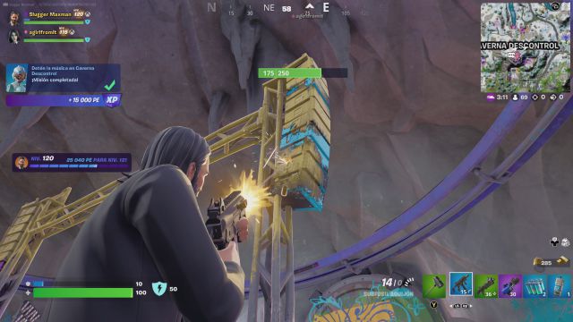 fortnite temporada 3 desafios misiones semana 7 desafio mision deten la musica en caverna descontrol