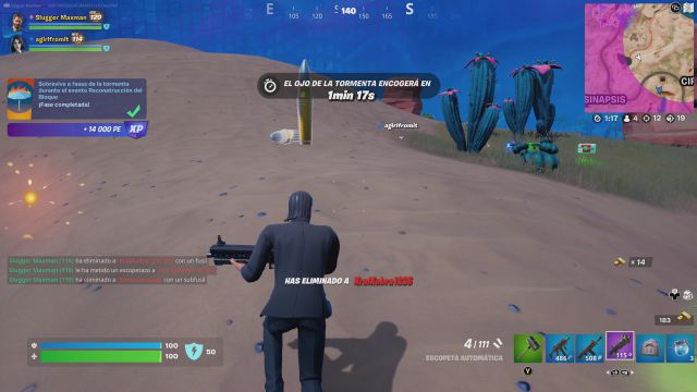fortnite temporada 3 evento reconstruccion del bloque desafios misiones desafio mision sobrevive a fases de la tormenta durante el evento reconstruccion del bloque