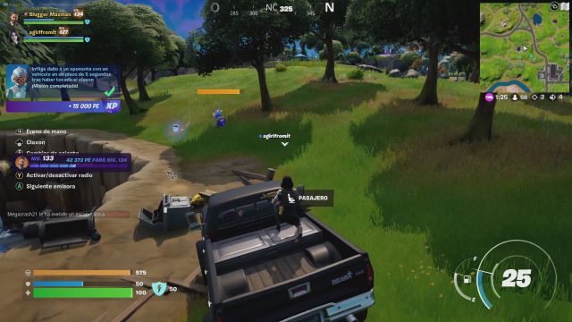 fortnite temporada 3 desafios misiones semana 8 desafio mision inflige daño a un oponente con un vehiculo en un plazo de 5 segundos tras haber tocado el claxon