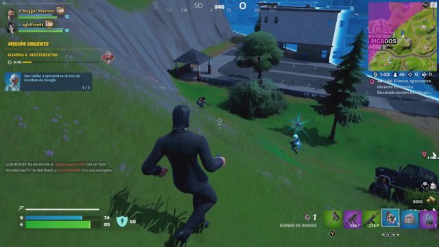 fortnite temporada 3 desafios misiones semana 8 desafio mision haz bailar a oponentes al son de bombas de boogie
