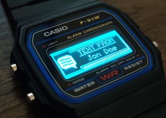Convierten el clásico reloj retro Casio F91W en un smartwatch sin cambiar su estética