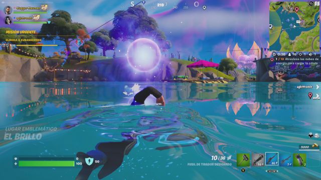 fortnite temporada 3 desafios misiones buena onda parte 8 desafio mision atraviesa las nubes de energia para cargar la celula