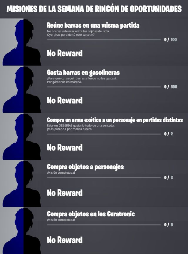 fortnite temporada 3 desafios misiones semanas salvajes semana de rincon de oportunidades