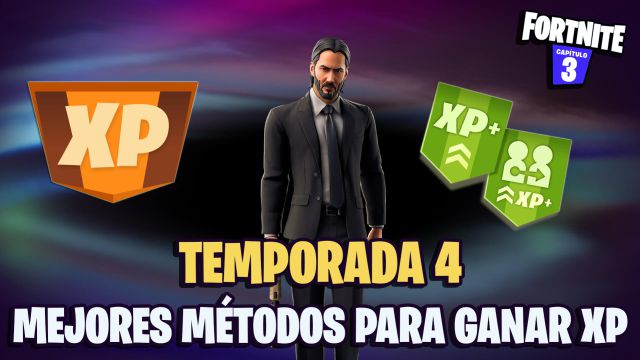 fortnite temporada 4 conseguir experiencia xp como subir de nivel rapido