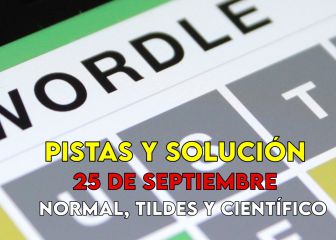 Wordle en español, científico y tildes para el reto de hoy 25 de septiembre: pistas y solución