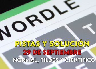 Wordle en español, científico y tildes para el reto de hoy 29 de septiembre: pistas y solución