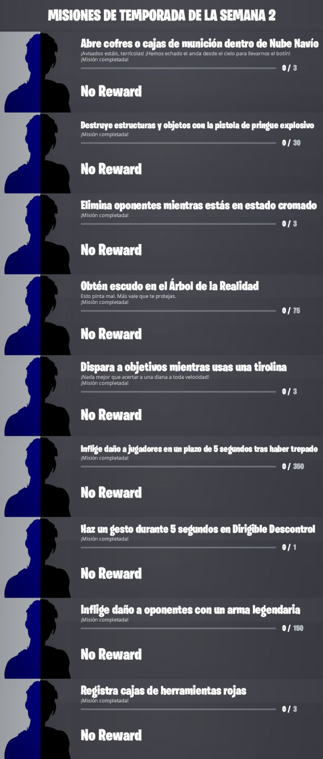 fortnite temporada 4 desafios misiones semana 2