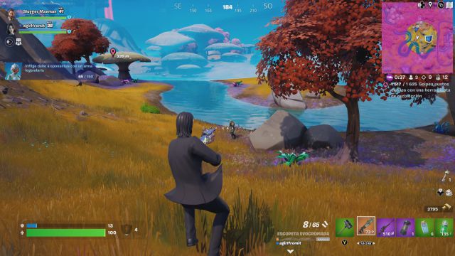 fortnite temporada 4 desafios misiones semana 2 desafio mision inflige daño a oponentes con un arma legendaria