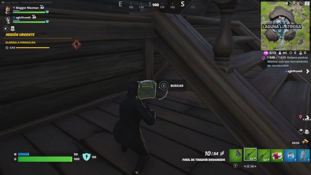 fortnite temporada 4 desafios misiones semana 2 desafio mision abre cofres o cajas de municion dentro de nube navio