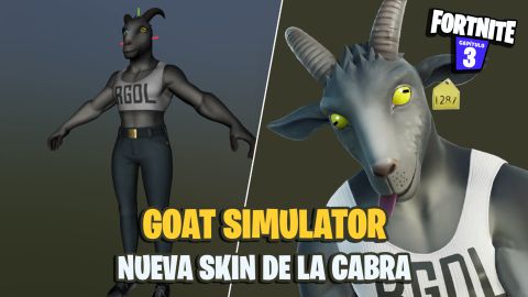 La cabra de Goat Simulator llegará a Fortnite como skin
