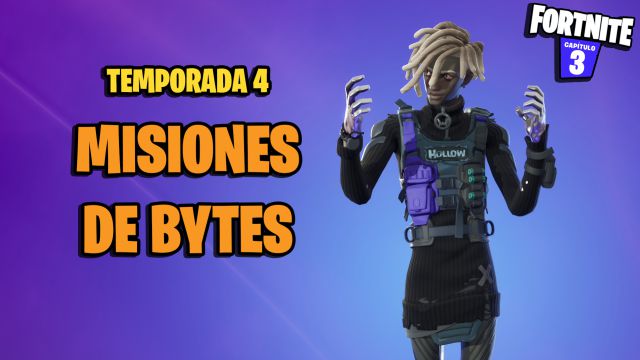 fortnite temporada 4 desafios misiones bytes