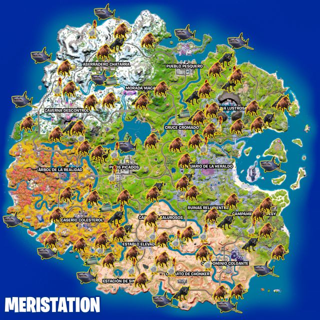 fortnite temporada 4 desafios misiones bytes desafio mision inflige daño a animales salvajes cromados