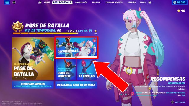 fortnite temporada 4 pase de batalla super estilos celestial espectral aureo