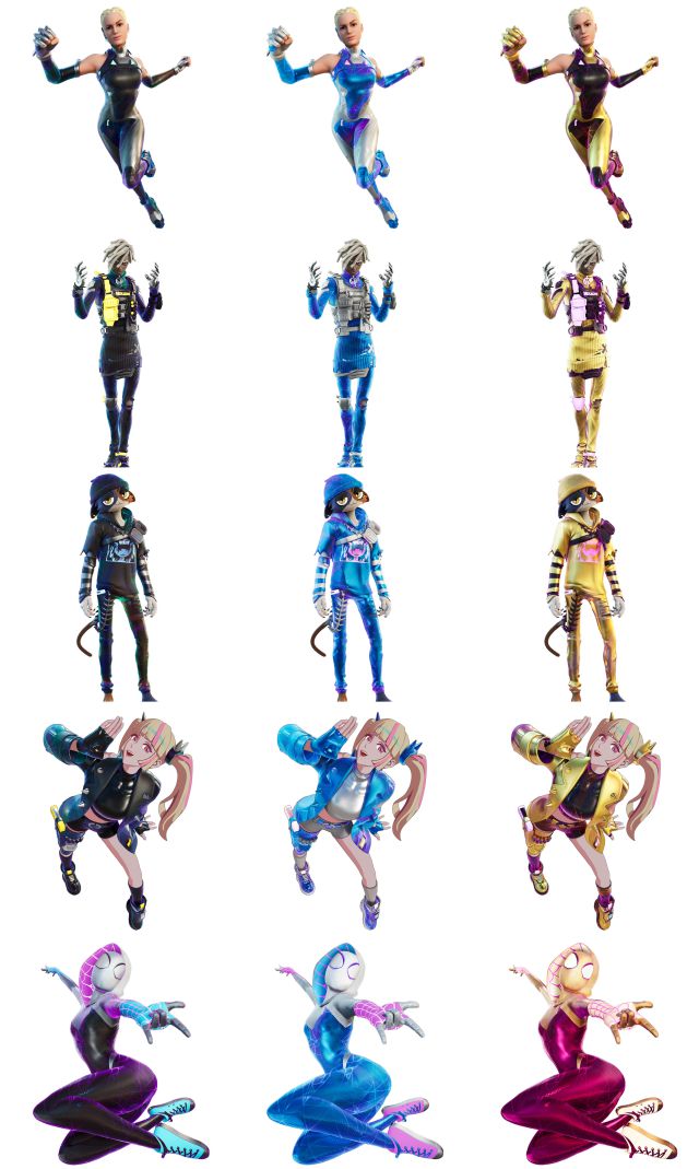 fortnite temporada 4 pase de batalla super estilos celestial espectral aureo