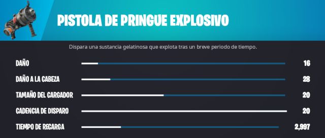 fortnite temporada 4 pistola de pringue explosivo plataforma de lanzamiento arrojadiza