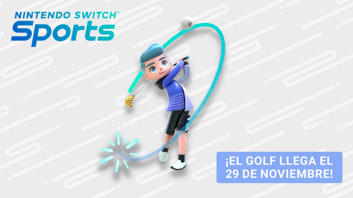NIntendo Switch Sports golf ya disponible gratis actualización
