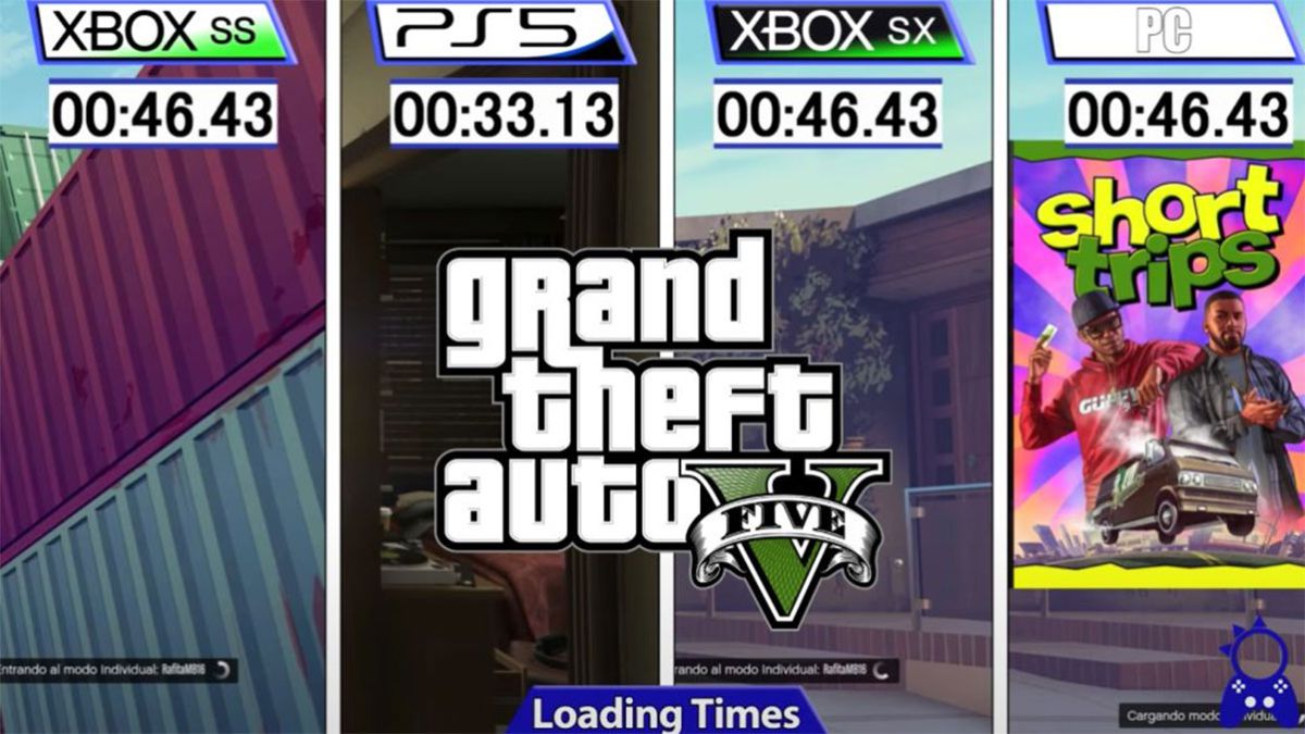 GTA 5 for PS5, Xbox Series X|S and PC, where does it have the shortest loading times?