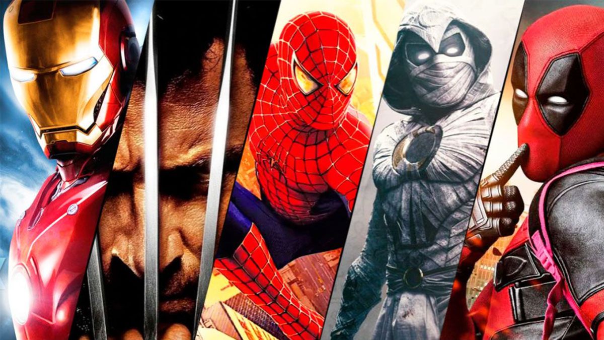 All series and movies with characters from the Marvel Universe