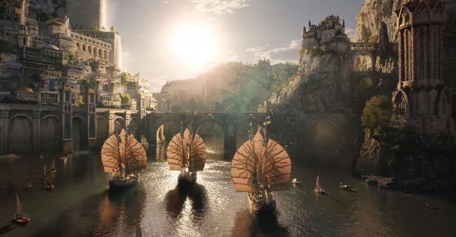 Númenor in The Rings of Power, its secrets and its concept art: a fantastic Venice