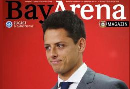 Chicharito se roba la portada de la revista del Bayer Leverkusen