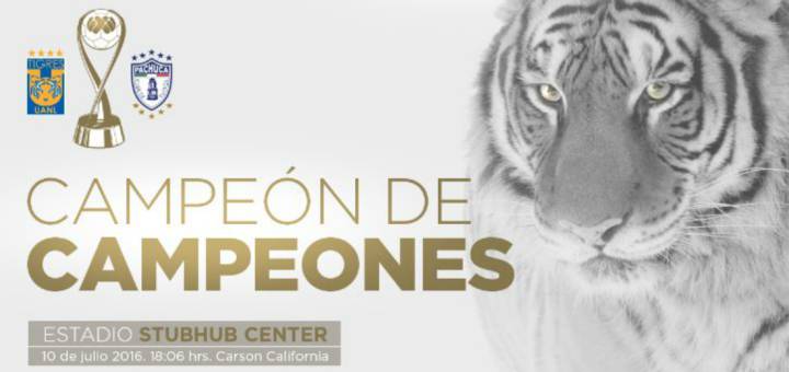 Tigres vs Pachuca en vivo online, copa de Campeón de Campeones de la Liga MX 2016, 10/07/2016 desde las 20:00