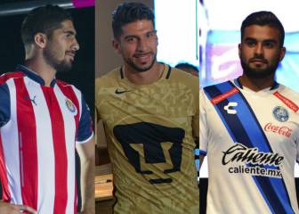 Las nuevas camisetas de los equipos en la Liga MX