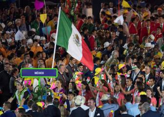 La delegación mexicana en la inauguración de Río 2016