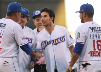 'Checo' Pérez lanzó la primera bola en la Liga Mexicana del Pacifico