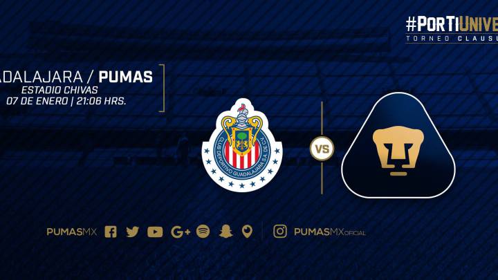 mahovina student pravac  Chivas vs Pumas (2-1): Resumen del partido y goles - AS México